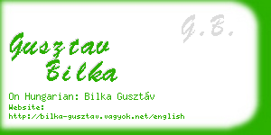 gusztav bilka business card